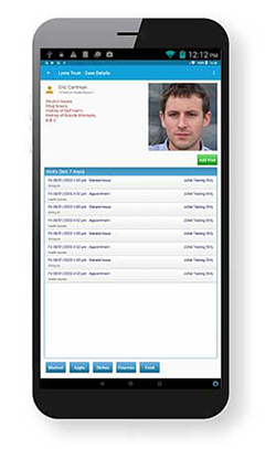 Care database with Mobile App